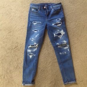 American Eagle ripped jeans, worn once, very good condition